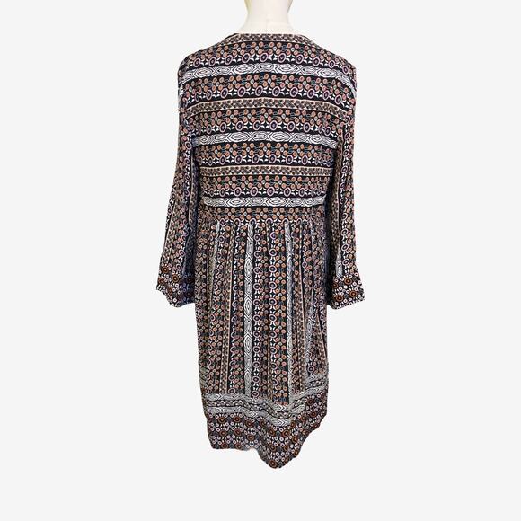 Maeve Anthropologie Naomi Embroidered Boho Tunic Dress Blue Motif Small NWT - Picture 8 of 12